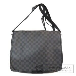 Louis Vuitton Renzo Damier Graphite Black Shoulder Bag Canvas